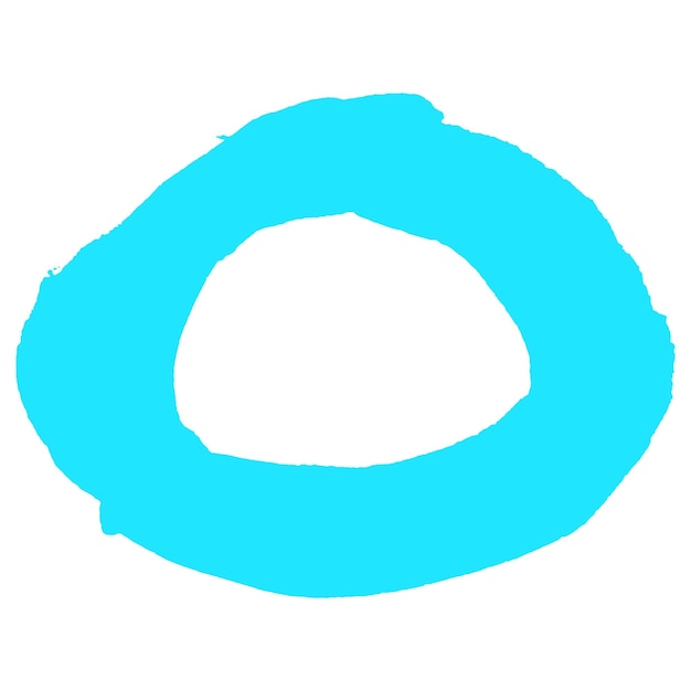 Pintura en acuarela con pincel azul claro