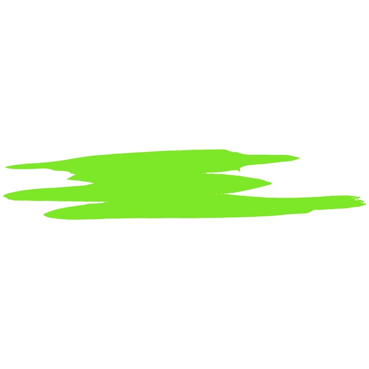 Foto pintura de acuarela con pincel verde