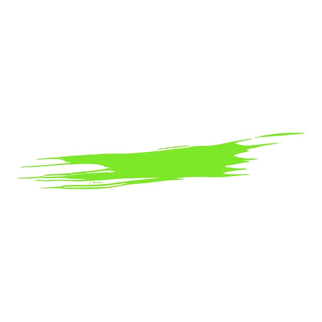Pintura de acuarela con pincel verde