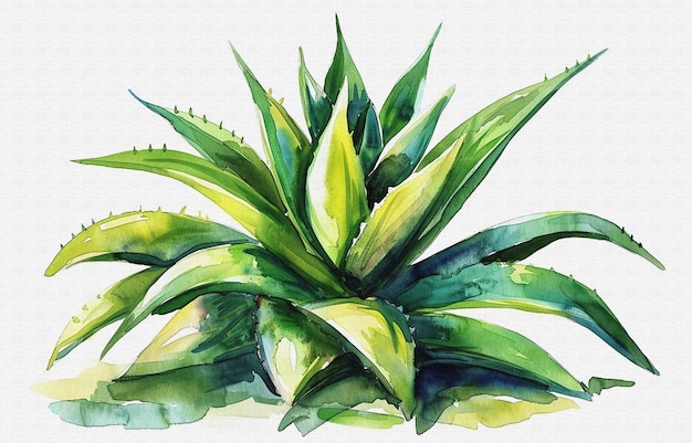 una pintura en acuarela de una planta por persona