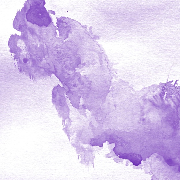 una pintura de acuarela púrpura y púrpura de un perro