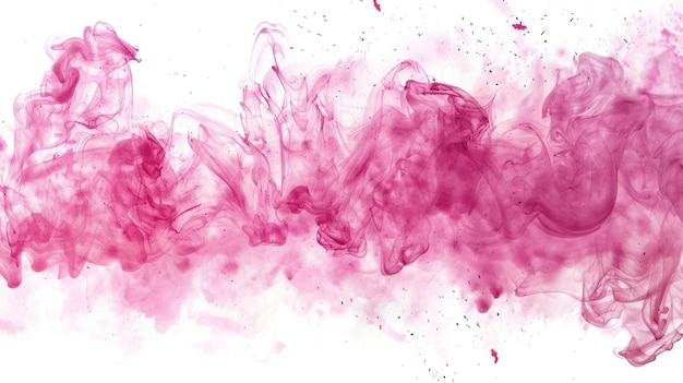 una pintura en acuarela de tinta rosa y tinta púrpura