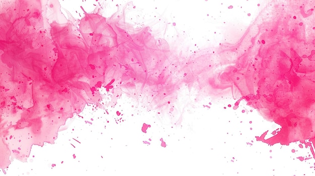 una pintura en acuarela de tintas rosas y púrpuras