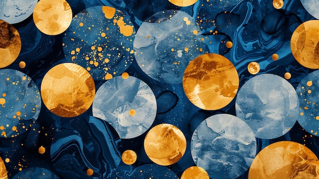 una pintura del agua con la luna y la luna