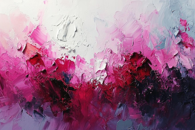 Pintura al óleo abstracta de colores vivos con fondo grunge