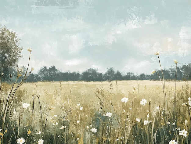 Pintura al óleo abstracta flores papel tapiz arte pintura al óleo fondo