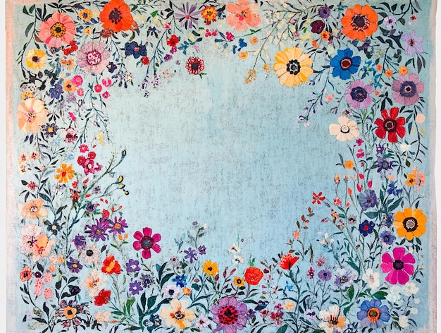 Pintura al óleo abstracta flores papel tapiz arte pintura al óleo fondo