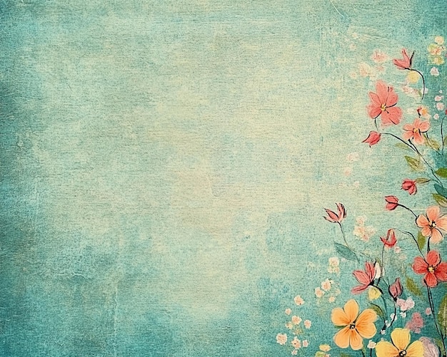 Pintura al óleo abstracta flores papel tapiz arte pintura al óleo fondo