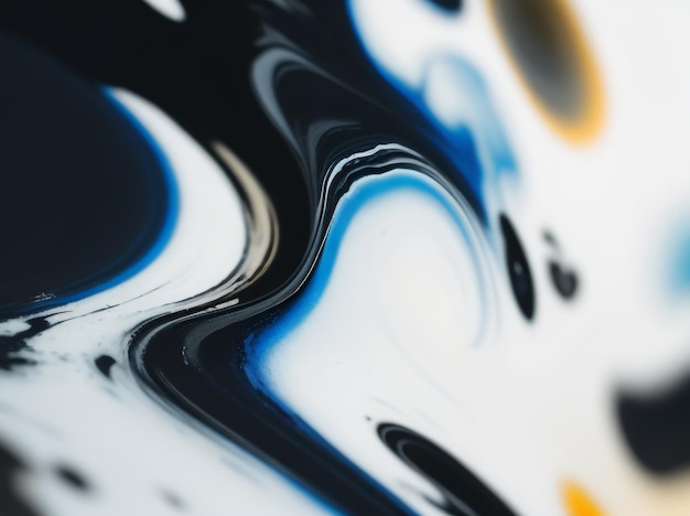 Foto pintura al óleo abstracta mística de obsidiana