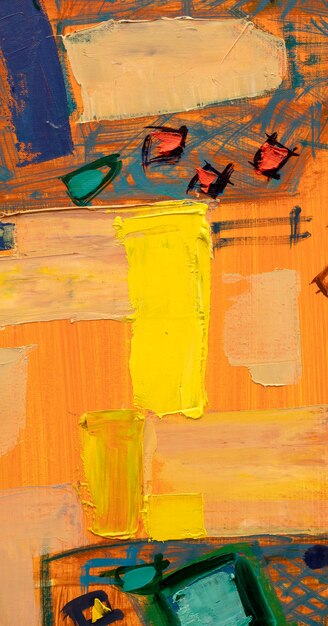 Pintura al óleo abstracta Primer plano de la pintura Fondo de pintura abstracta colorida