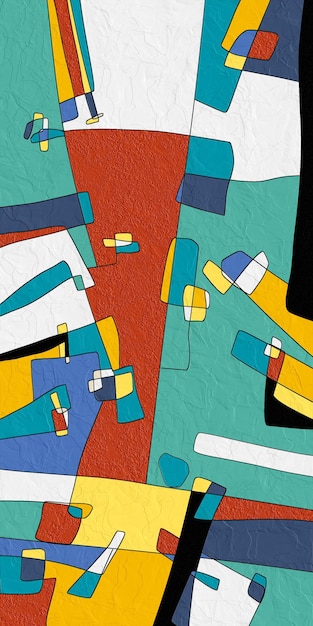 Pintura al óleo audaz y expresiva con pinceladas coloridas en lienzo Estilo de arte contemporáneo con un acabado texturizado pintado a mano Esta obra de arte única ofrece una mezcla perfecta de movimiento y vibrante