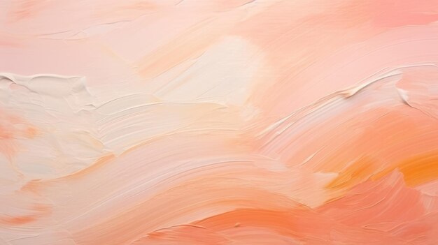 Pintura al óleo de color melocotón suave Fondo abstracto