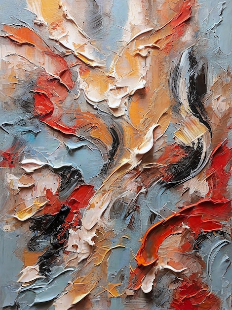 Pintura al óleo de fondo de textura acrílica abstracta en diseño de arte de pared de lienzo