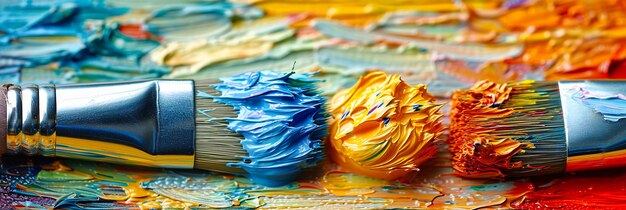 Pintura de arte abstracto que mezcla colores y texturas vibrantes para crear una pieza dinámica y expresiva de obra de arte moderna