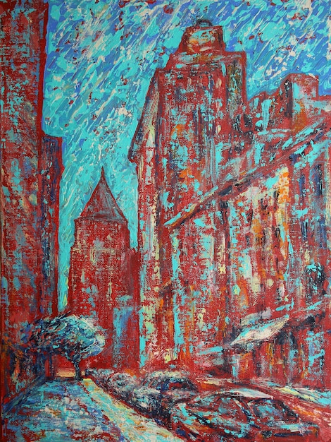 Pintura Artística da Cidade de Nova York