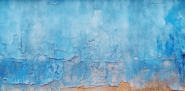 Una pintura azul y blanca de una pared azul con la palabra "azul" en ella.