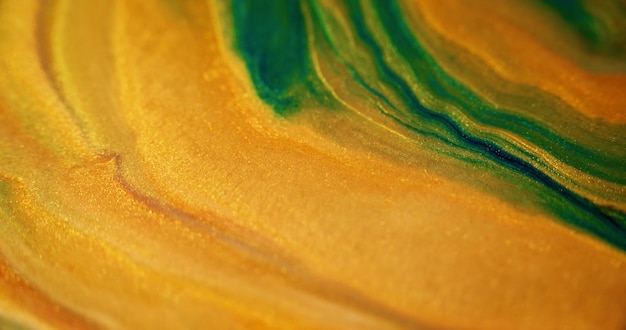 Pintura brilhante textura de areia brilhante desfocada partículas de grãos metálicos de cor amarelo-verde dourado