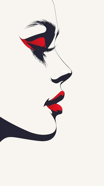 Pintura de la cabeza de una mujer