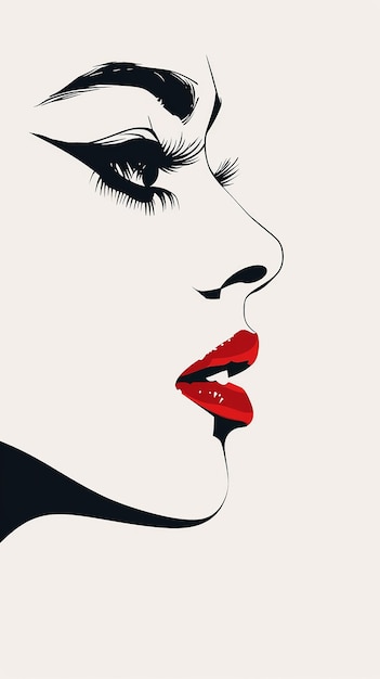 Pintura de la cabeza de una mujer
