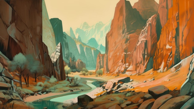 La pintura del cañón de Neo Rauch