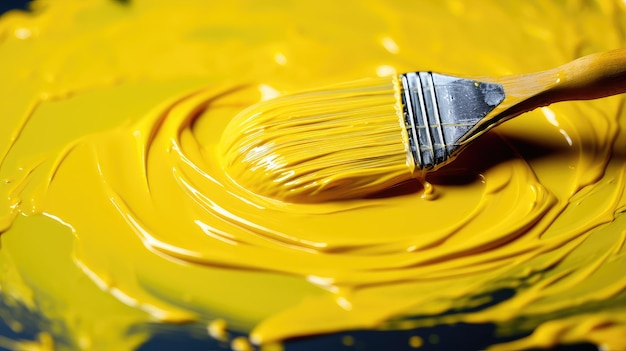 Pintura de color amarillo dorado