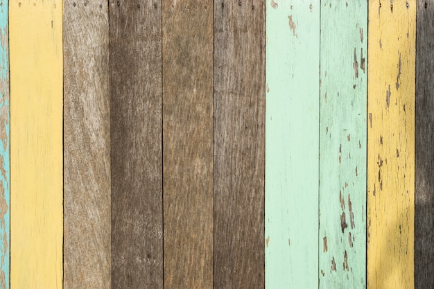 Foto pintura colorida en el tablero de madera, fondo de la textura del color.