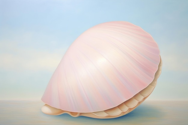 Pintura de conchas de invertebrados de simplicidad