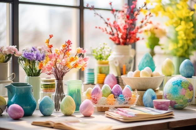 Pintura creativa de huevos de Pascua