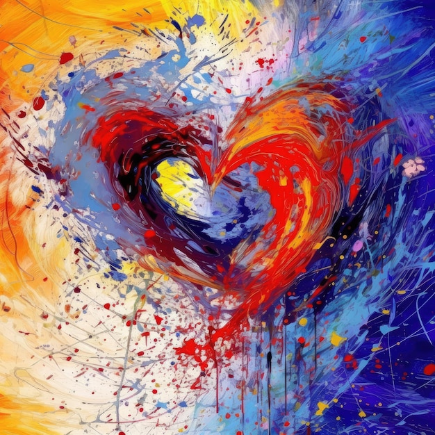 pintura de amor ekspression ai generative