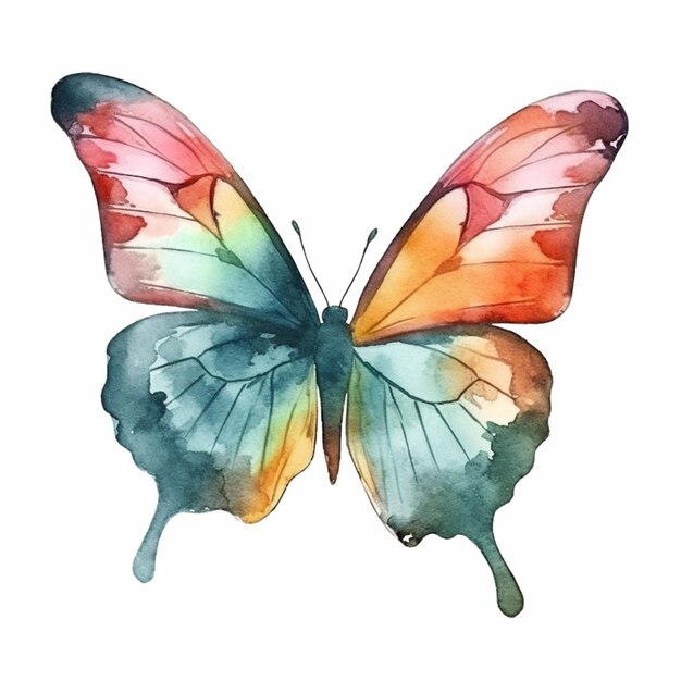 Foto pintura de aquarela de borboleta da artista michelle moulton