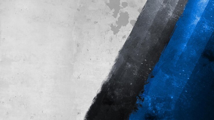 Pintura de fundo azul