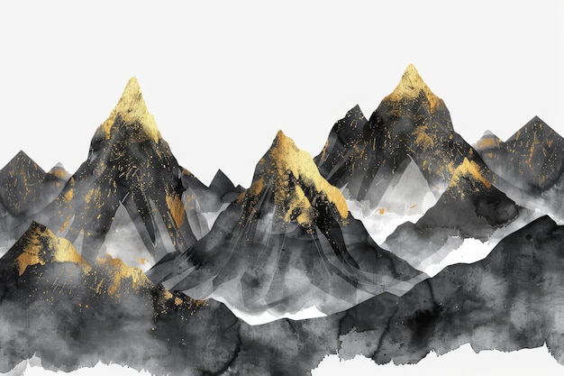 Pintura de paisagem abstrata arte de visão de textura fundo moderno