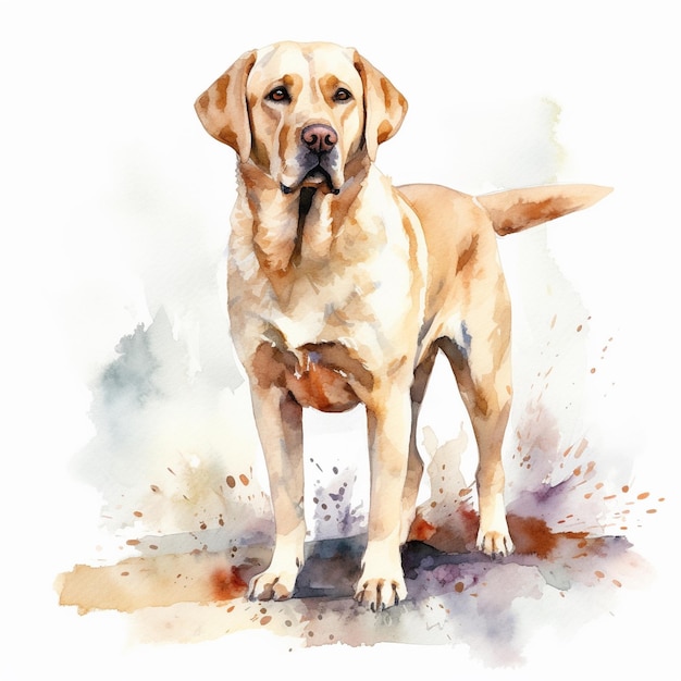 Pintura de retrato de cão