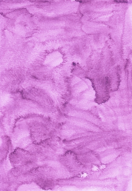 Pintura de textura de fundo fúcsia aquarela. cenário de cor rosa-roxo líquido aquarela vintage. manchas no papel.