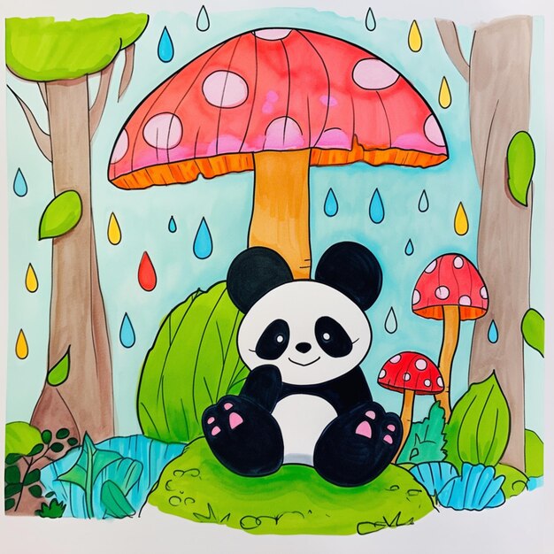 Página 6  Fotos Panda Desenhos Animados Chuva Melancia, 67.000+