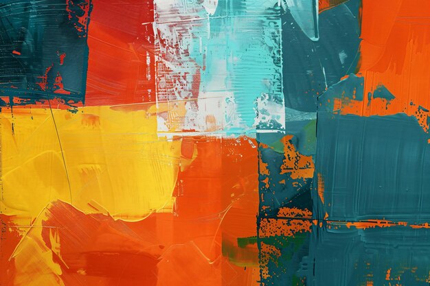 Una pintura de diferentes colores.