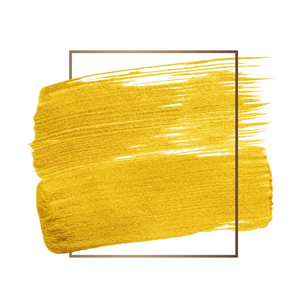 Pintura dorada png textura insignia fondo transparente