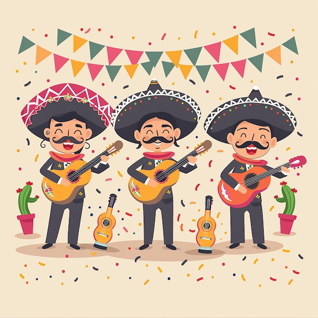 una pintura de dos hombres tocando la guitarra y una pancarta con las palabras "suvenir" en ella