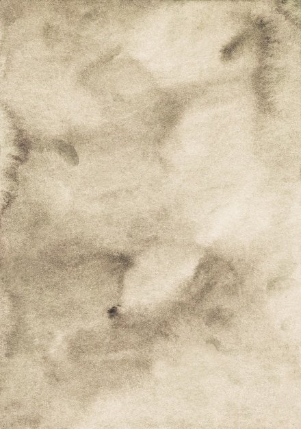 Pintura em aquarela de fundo marrom claro. Sobreposição de cor taupe. Antigo pano de fundo de pergaminho pintado à mão.