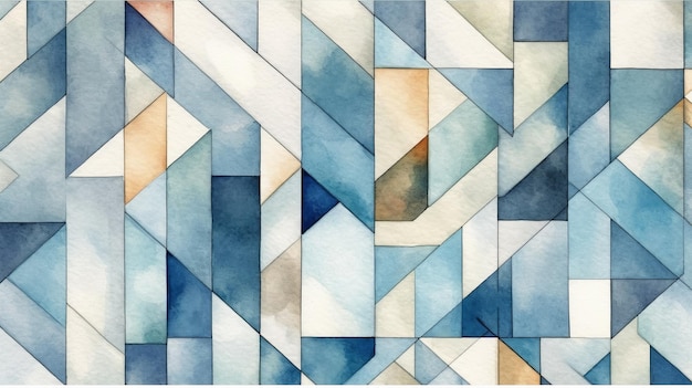 Una pintura estampada en azul y blanco Generative ai