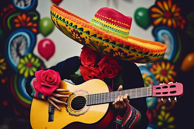 Foto pintura facial multicolorida celebra o dia dos mortos no viva mexico a cultural 1