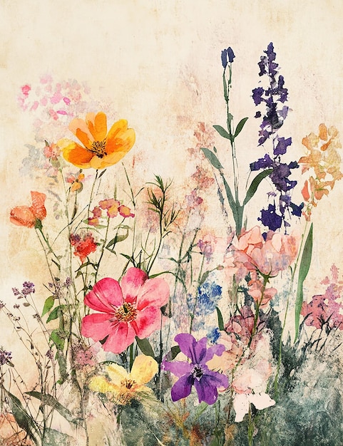 una pintura de flores y un jarrón con las palabras "flores" citadas en él