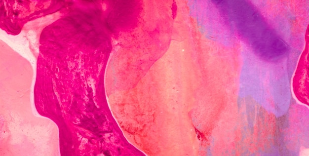 Pintura fluida rosa y púrpura abstracta