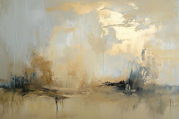 Pintura de fondo abstracta con pinturas al óleo en lienzo Foto de alta calidad