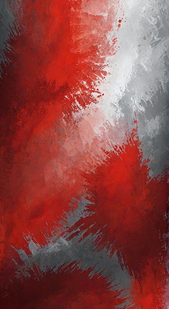 una pintura de un fondo abstracto rojo y gris con un color rojo y Gris