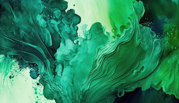 Pintura de fondo de acuarela abstracta con textura de líquido líquido para el fondo
