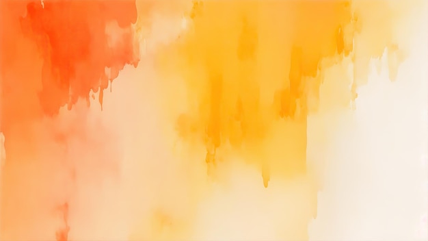 Pintura de fondo de acuarela naranja minimalista y abstracta