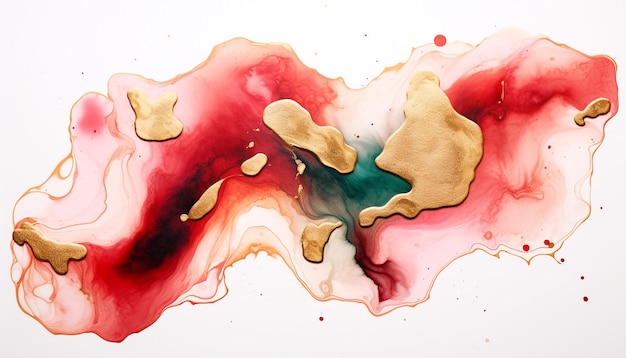 Pintura de fondo de arte fluido abstracto de lujo Técnica de tinta de alcohol