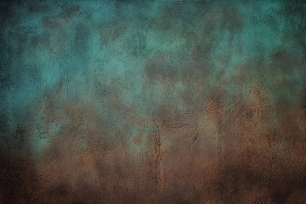 Una pintura de un fondo azul y marrón con un fondo marrón y las palabras palabra