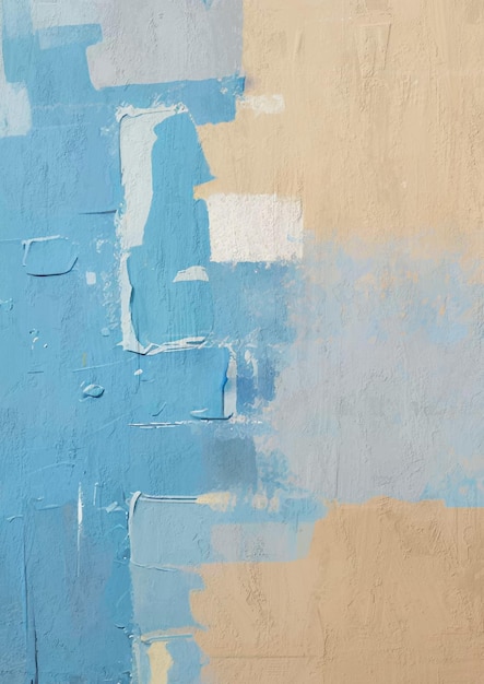 Pintura de fondo minimalista abstracto azul